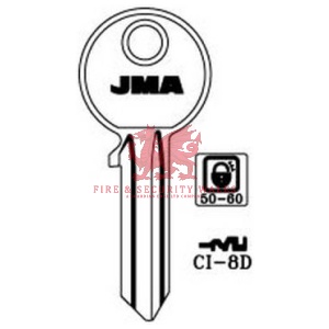 JMA CI-8D Cylinder Key Blank for Cisa®