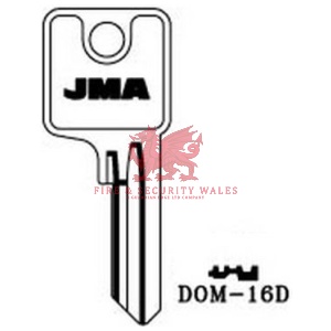 JMA Cylinder Key Blank DOM-16D for DOM®