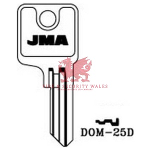 JMA Cylinder Key Blank DOM-25D for DOM®