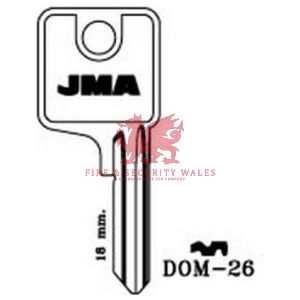 JMA Cylinder Key Blank DOM-26 for DOM®