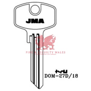 JMA Cylinder Key Blank DOM-27D/18 for DOM®