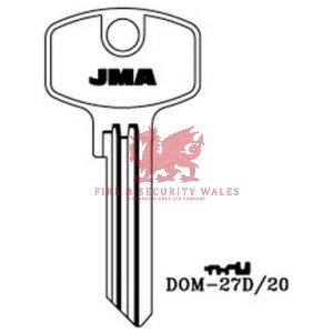 JMA Cylinder Key Blank DOM-27D/20 for DOM®