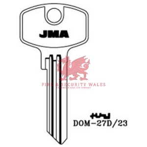 JMA Cylinder Key Blank DOM-27D/23 for DOM®