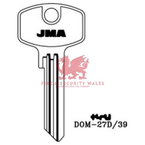 JMA Cylinder Key Blank DOM-27D/39 for DOM®