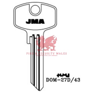 JMA Cylinder Key Blank DOM-27D/43 for DOM®