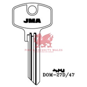 JMA Cylinder Key Blank DOM-27D/47 for DOM®