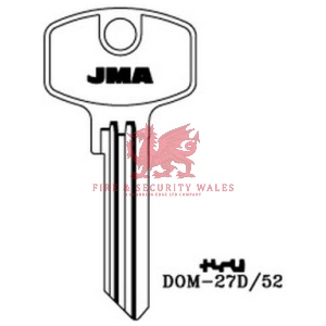 JMA Cylinder Key Blank DOM-27D/52 for DOM®