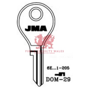 JMA Cylinder Key Blank DOM-29 for DOM®