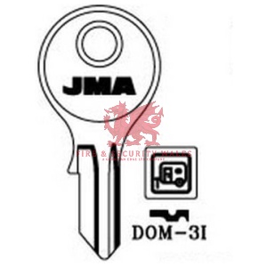 JMA Cylinder Key Blank DOM-3I for DOM®