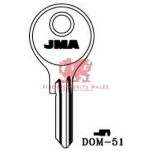 JMA Cylinder Key Blank DOM-51 for DOM®