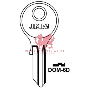 MA Cylinder Key Blank DOM-6D for DOM®