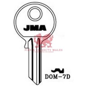 JMA Cylinder Key Blank DOM-7D for DOM®