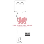 No 75 Easy Entry Key Blank - 64mm