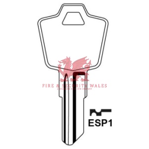 ESP1 4 Pin Cylinder Key Blank for ESP®/JD®/APEM®