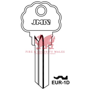 JMA EUR-1D Cylinder Key Blank for Eureka®