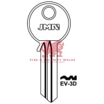 JMA EV-3D Cylinder Key Blank - F for Evva®