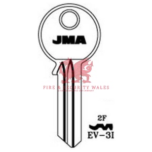 JMA EV-3I Cylinder Key Blank - 2F for Evva®