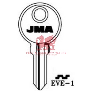 JMA EVE-1 Cylinder Key Blank for Evergood®