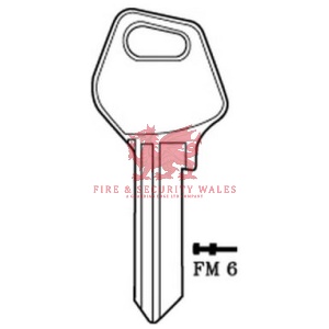 FM 6 Cylinder Key Blank (Errebi FB3) for JVAL®