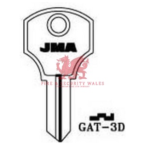 JMA GAT-3D Cylinder Key Blank for Gato®