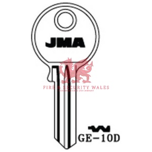 JMA GE-10D Cylinder Key Blank for GEGE®