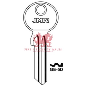 JMA GE-5D Cylinder Key Blank for GEGE®