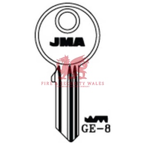 JMA GE-8 Cylinder Key Blank for GEGE®