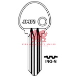 JMA Cylinder Key Blank - N for Ingersoll®