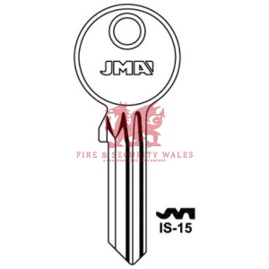 JMA IS-15 Cylinder Key Blank for Iseo®