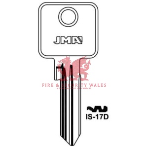 JMA IS-17D (F6) Cylinder Key Blank for Iseo®