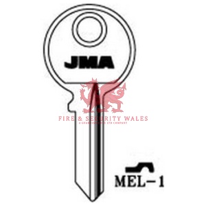 JMA MEL-1 Cylinder Key Blank for Melsmetall®