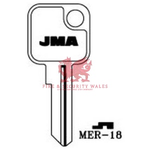 JMA MER-18 Cylinder Key Blank for Meroni®