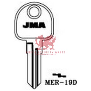 JMA MER-19D Cylinder Key Blank for Meroni®