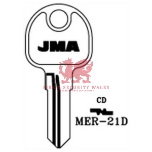 JMA MER-21D Cylinder Key Blank - CD for Meroni®