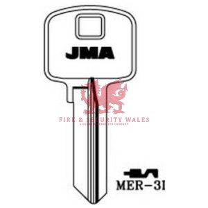 JMA MER-3I Cylinder Key Blank for Meroni®