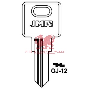 JMA OJ-12 Cylinder Key Blank - S for Ojmar®