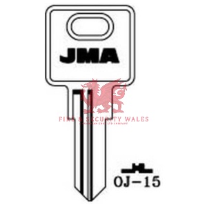 JMA OJ-15 Cylinder Key Blank - Z for Ojmar®