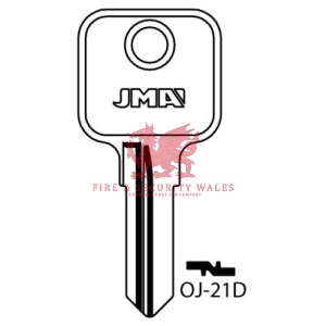 JMA OJ-21D Cylinder Key Blank for Ojmar®