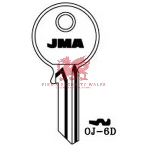 JMA OJ-6D Cylinder Key Blank for Ojmar®