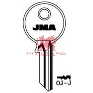 JMA OJ-J Cylinder Key Blank - J for Ojmar®