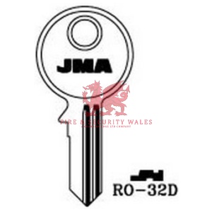 JMA RO-32D Cylinder Key Blank for Ronis®