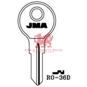 JMA RO-36D Cylinder Key Blank for Ronis®