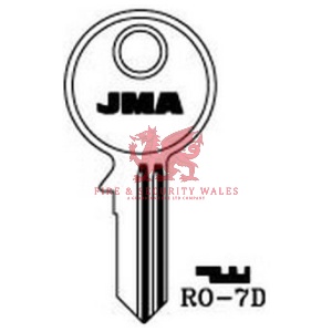 JMA RO-7D Cylinder Key Blank for Ronis®