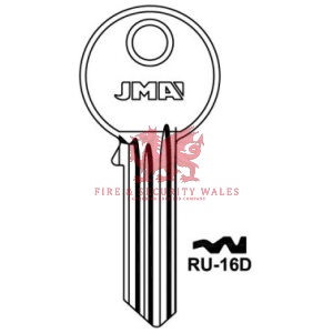 JMA RU-16D Cylinder Key Blank - HNR for Ruko®