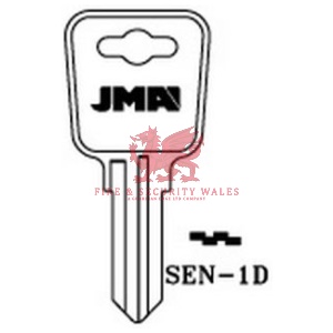 JMA SEN-1D Cylinder Key Blank for Sentry®