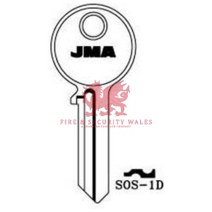 JMA Cylinder Key Blank - SOS-1D for SOS®